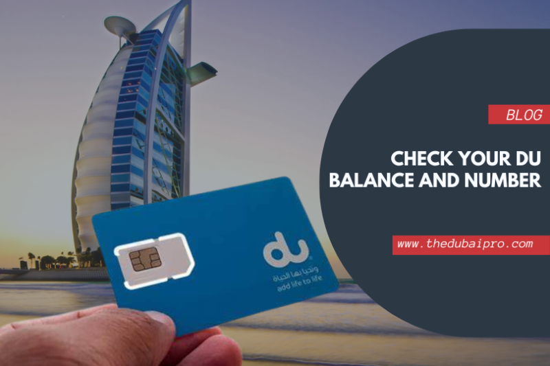 Check Your du Balance and Number-the dubai pro