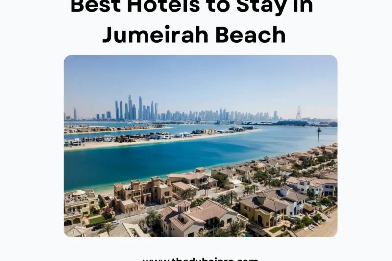 Best Hotels to Stay in Jumeirah Beach dubai