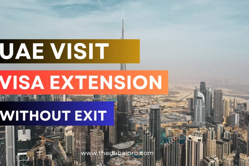 uae visit visa extension without exit