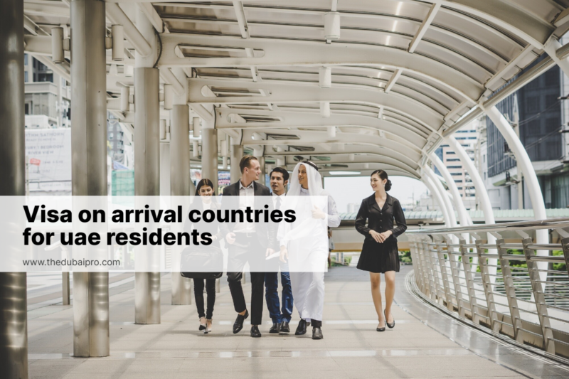 Visa on arrival countries for UAE residents