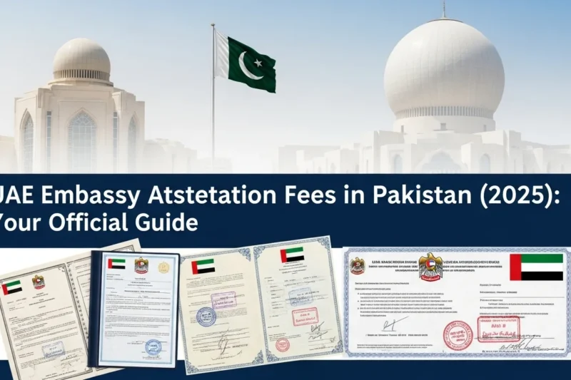 UAE Embassy Attestation Fees in Pakistan (2025): Your Official Guide