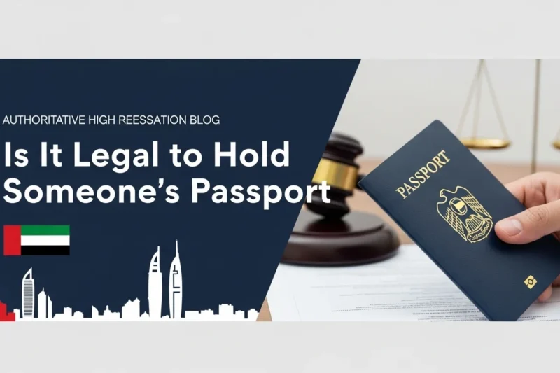 is it legal to hold someone's passport
