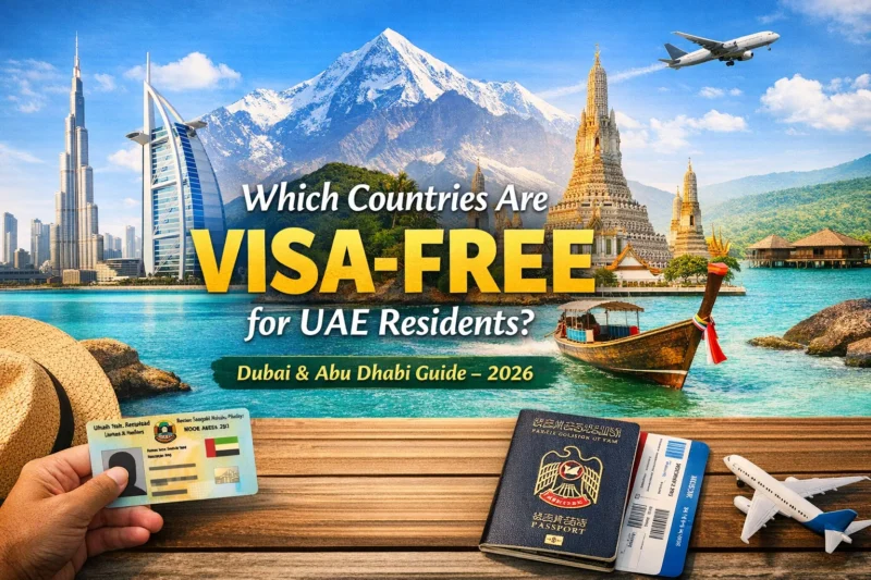 Visa free countries for UAE residents from Dubai and Abu Dhabi