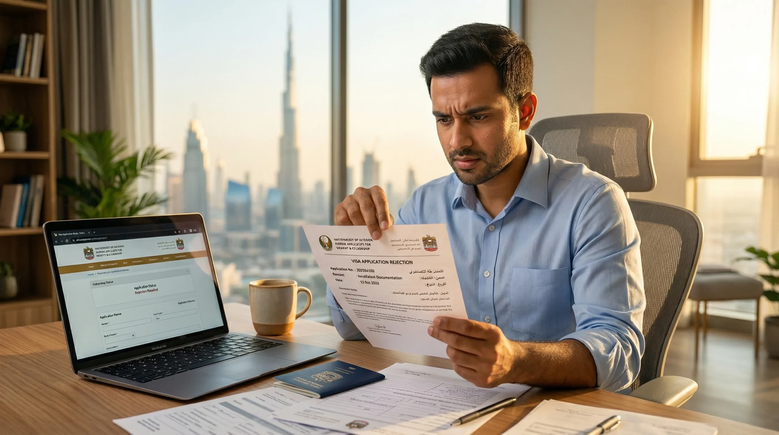 UAE visa rejected man reapplying with The Dubai Pro consultant in Dubai